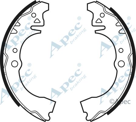 APEC BRAKING Bremžu loku komplekts SHU487